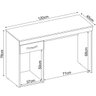 04 mesa para computador escrivaninha 1 gaveta 1 porta gloria