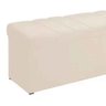 calcadeira com bau estofada roma 140 cm amassado bege 3
