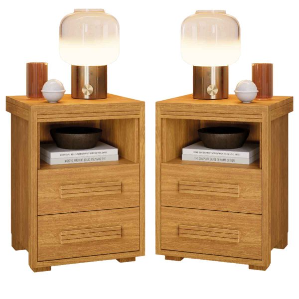 18 kit 2 mesas de cabeceira toquio 100 mdf casa chick