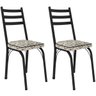 kit 2 cadeira nara 141 preto cedro