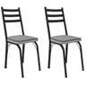 kit 2 cadeira nara 141 preto grafiato
