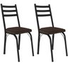 kit 2 cadeira nara 141 preto imbuia