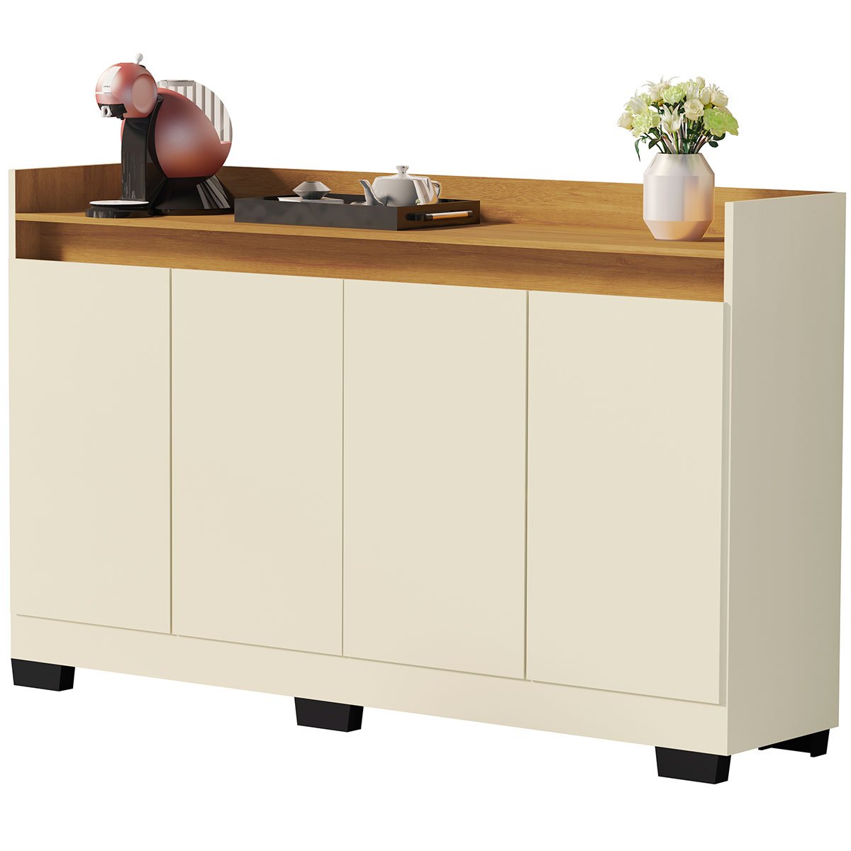 buffet real 4 portas perola mel