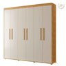 06 guarda roupa roupeiro 6 portas milane 100 mdf