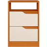 mesa de cabeceira 2 gavetas sole cinamomooff white