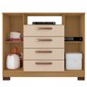 08 comoda sapateira rack para quarto 2 portas 4 gavetas madri