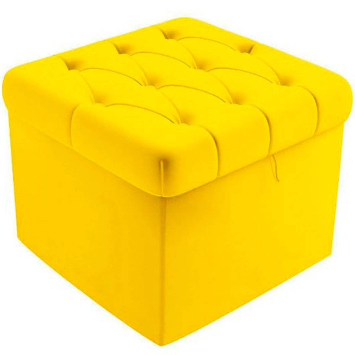 01 puff bau quadrado sapateira decorativo captone mali