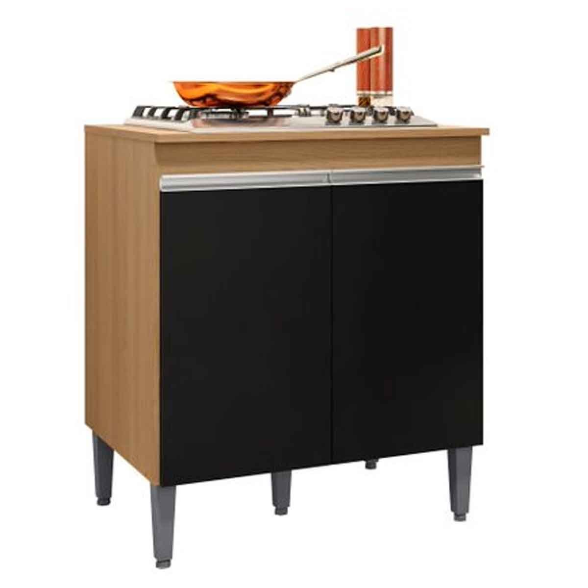 02 balcao para cooktop adriana 2 portas com tampo