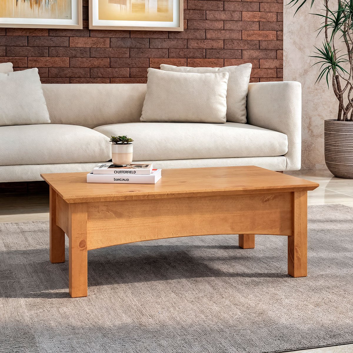 Mesa de Centro Imbuia Quadrada