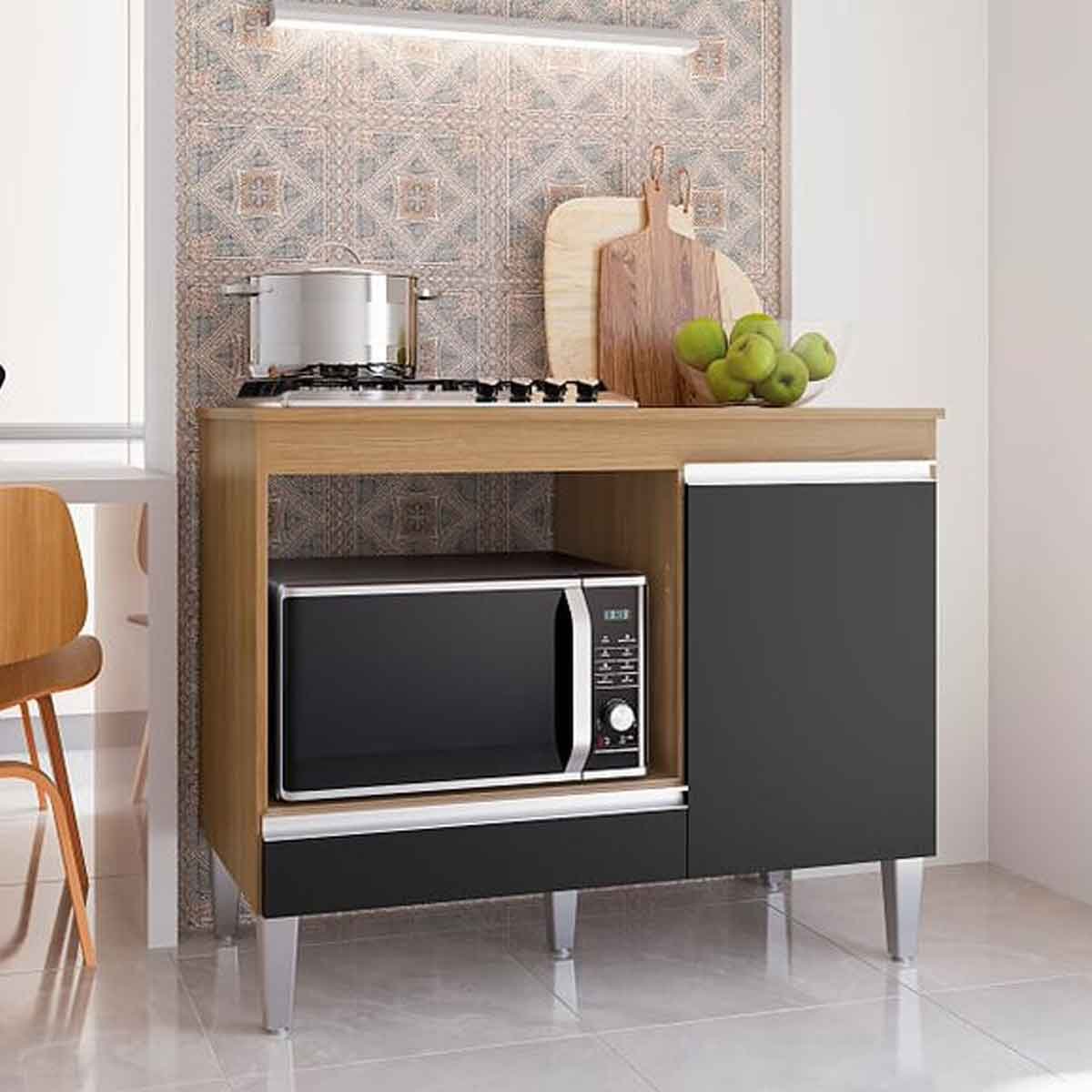 01 balcao para cooktop catia 1 porta com tampo