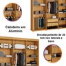 03 guarda roupa casal roupeiro 6 portas milane 100 mdf