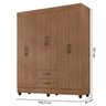 lite 6 portas gr oak medidas