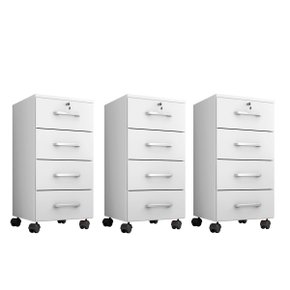 gaveteiros kit 3 branco