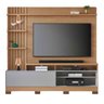 01 painel home theater invernia 4 prateleiras spot led c pes 65 polegadas