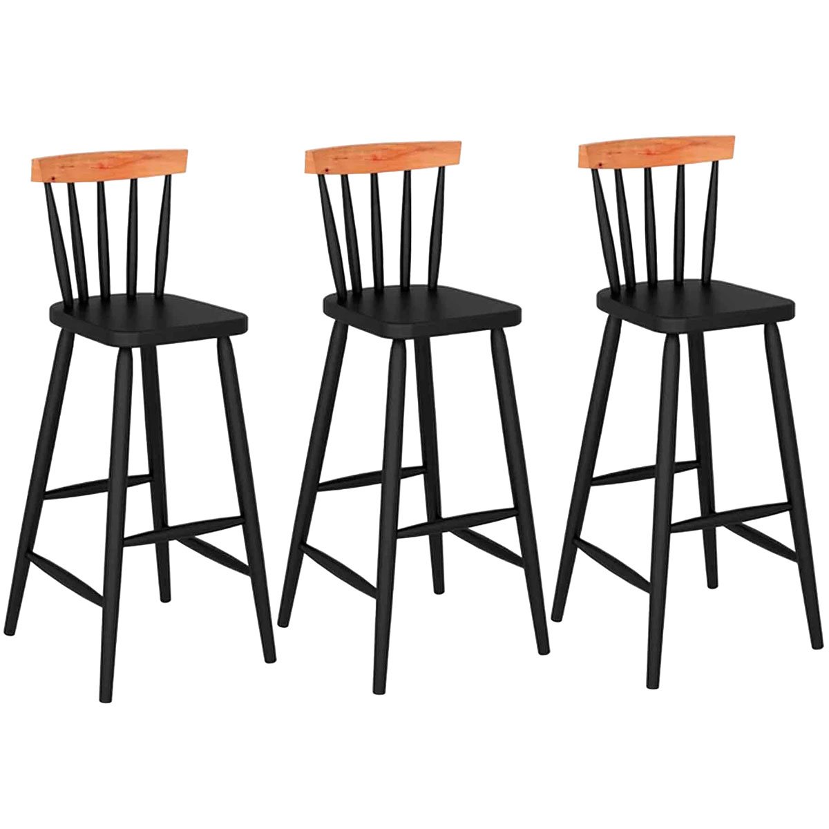 3 banquetas udine bistro ebano com natural