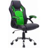 cadeira giratoria gamer extreme preto verde facthus