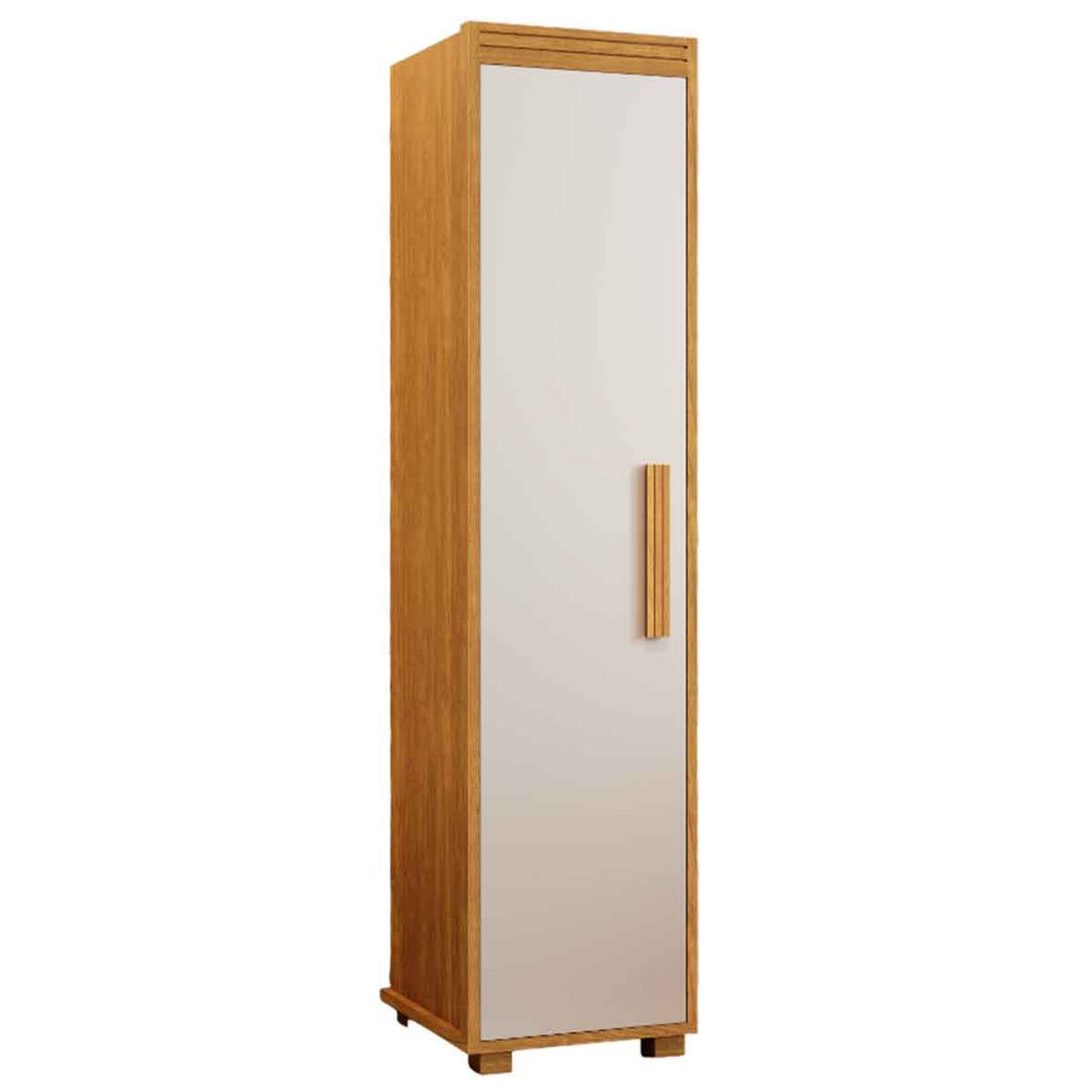Armário Multiuso 1 Porta 4 Prateleiras 100% MDF Delta - Cinamomo