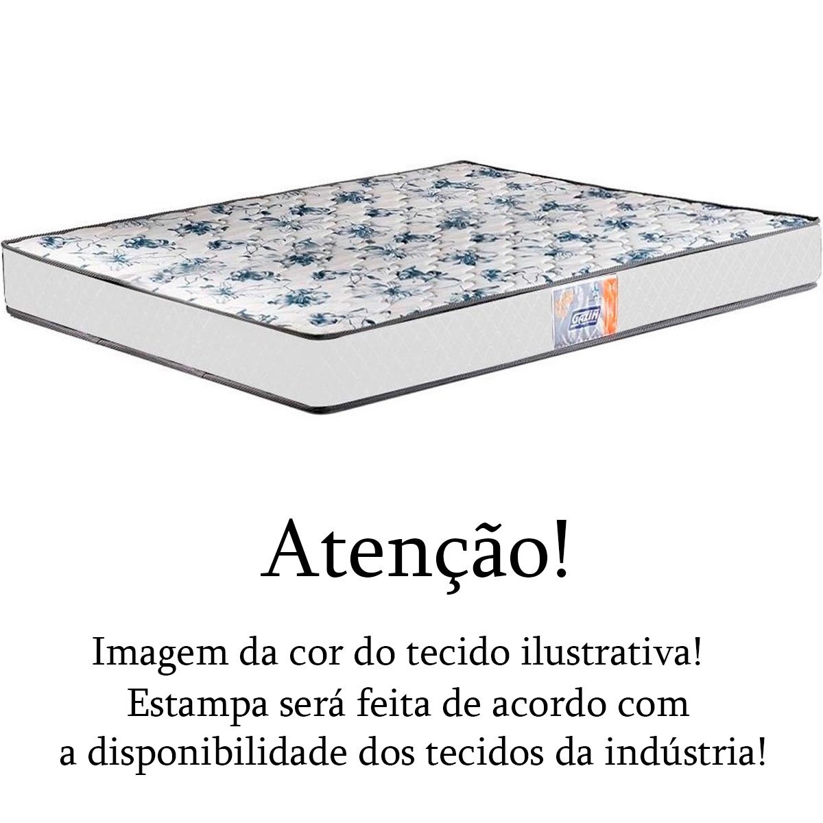 Colchão Casal Espuma D33 138x188x15 cm Supreme Gazin - Branco