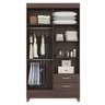 03 guarda roupa solteiro 4 portas 2 gavetas planet cafe touch