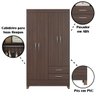 05 guarda roupa solteiro 4 portas 2 gavetas planet cafe touch