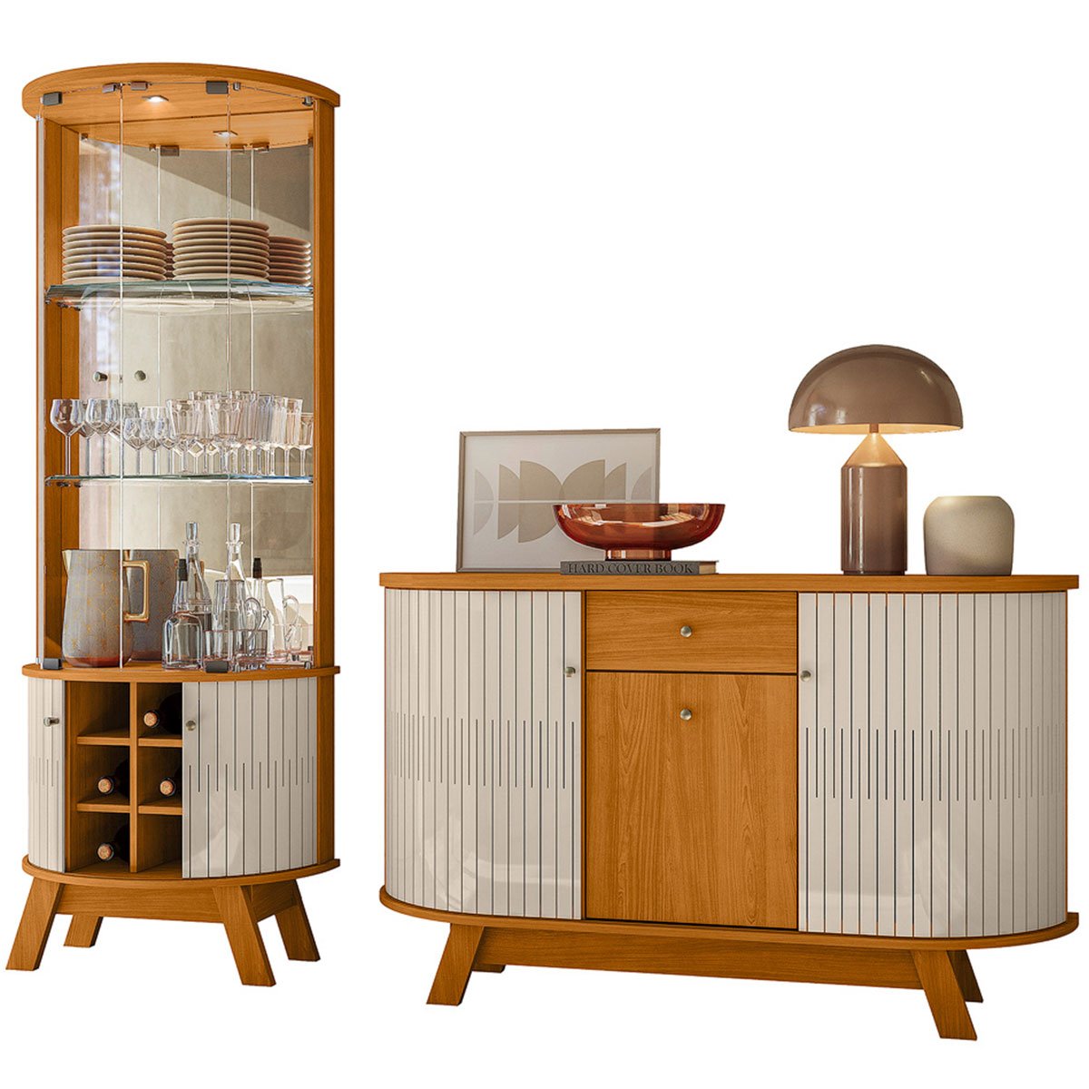 cristaleira marinho e buffet brianza cinamomo off