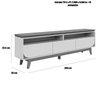 06 rack bancada serena 3 gavetas para tv de 75 polegadas