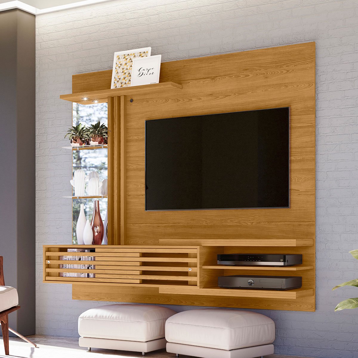 painel suspenso para tv 55 polegadas com 2 portas sidnei cumaru1