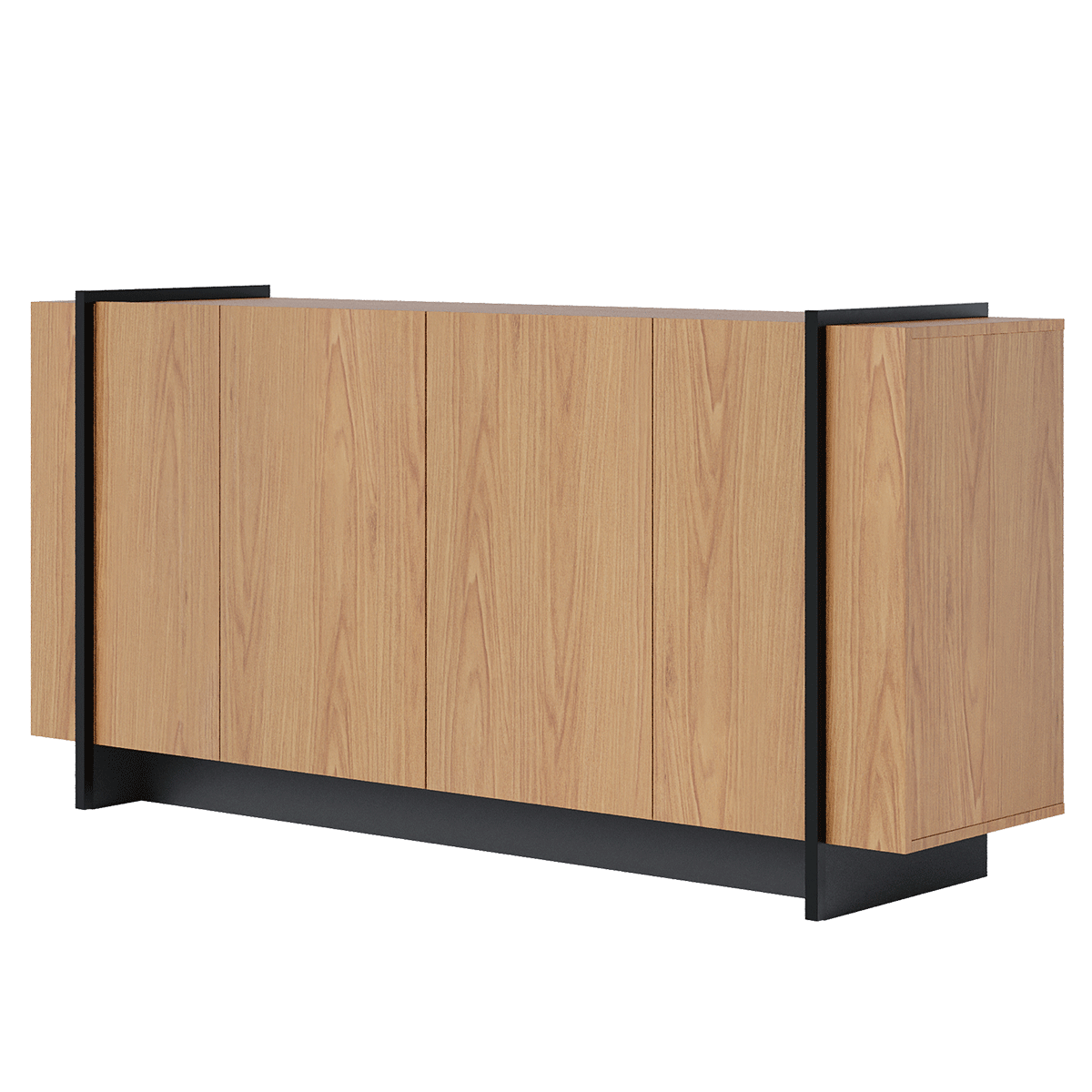 01 buffet cascavel c detalhes metalicos e 4 portas giro