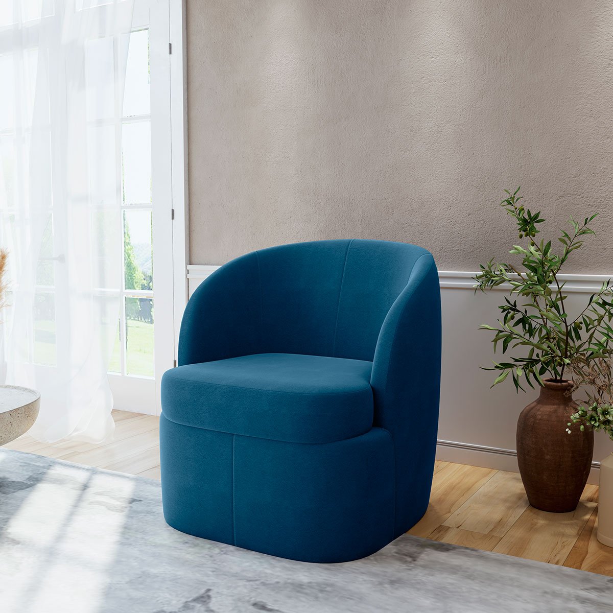 poltrona carrara veludo azul ta 7028 1
