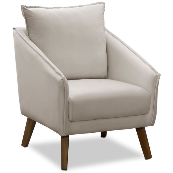 poltrona elea veludo bege ta 7074