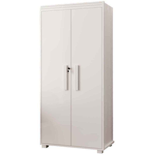 01 armario multiuso 5 prateleiras 2 pts c chave 100 mdf apollo