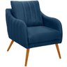 poltrona libia veludo azul marinho ta 7028