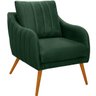 poltrona libia veludo verde ta 7052