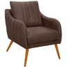 poltrona libia veludo marrom ta 7031