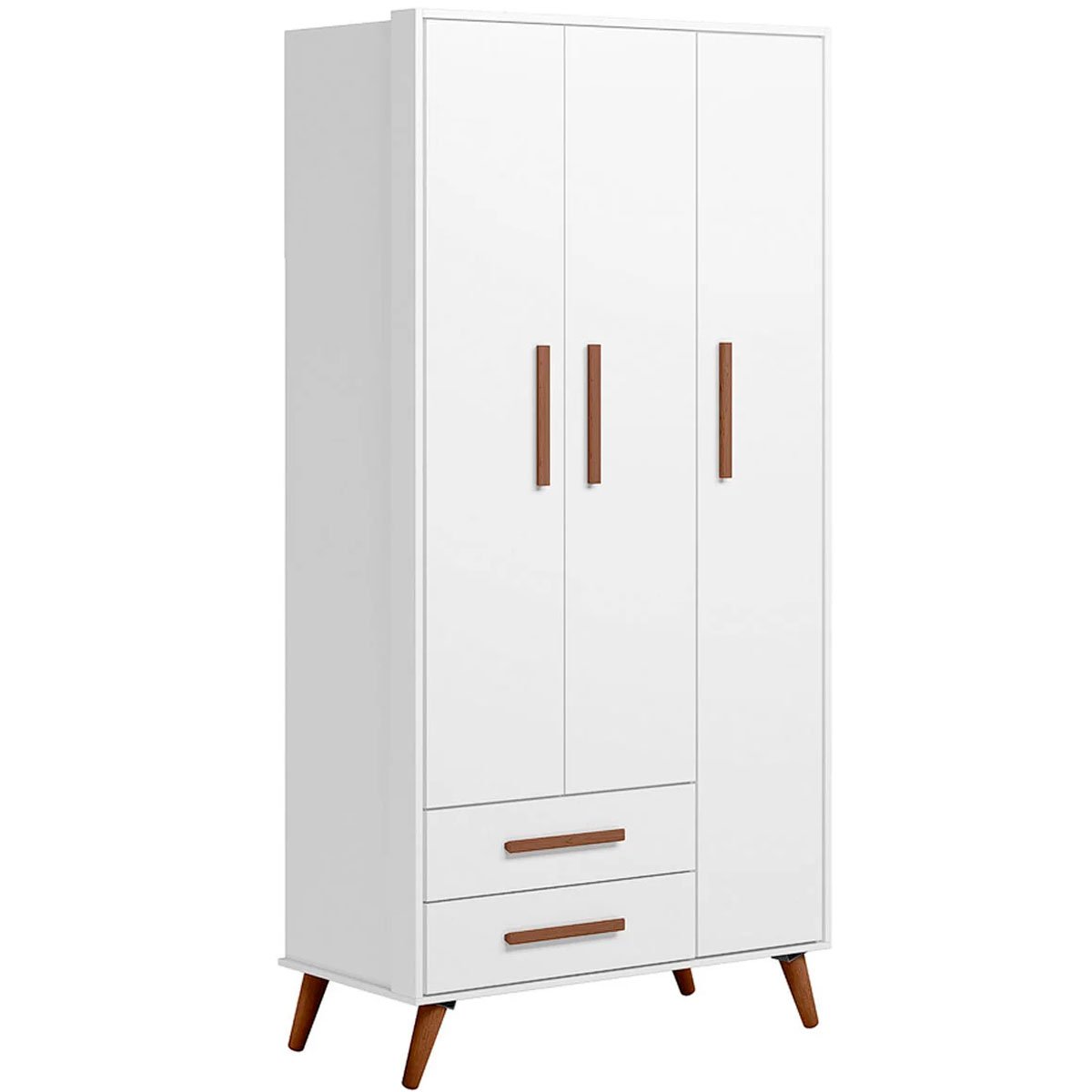 01 guarda roupa infantil 3 portas 2 gavetas magia