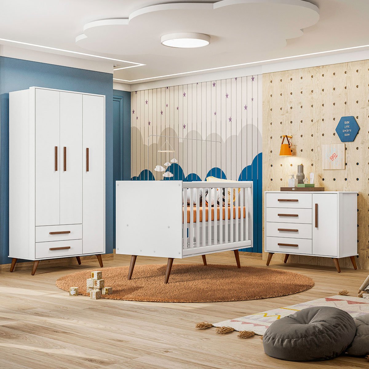 quarto infantil magia branco