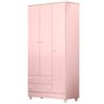 guarda roupa 3 portas pe doce sonho rosa2
