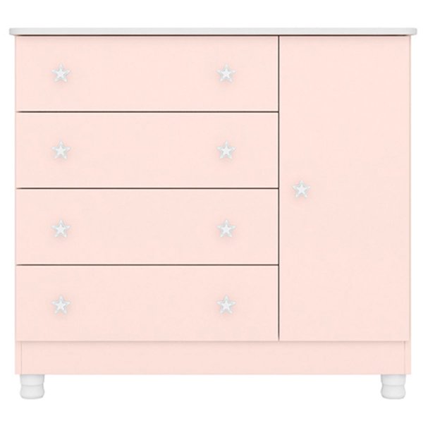 comoda sapateira pes doce sonho rosa