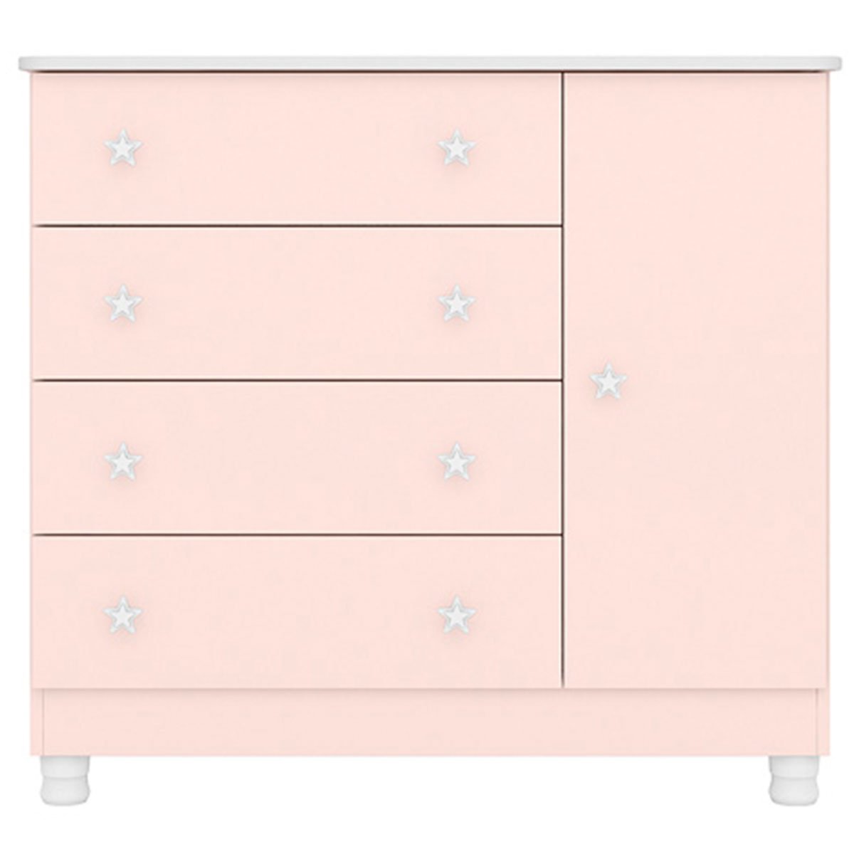 comoda sapateira pes doce sonho rosa