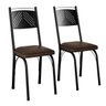 conjunto 2 cadeiras 151 preto imbuia 2