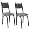 conjunto 2 cadeiras 151 preto platina