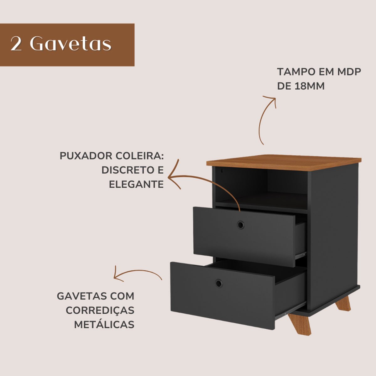 gaveteiro day preto det5
