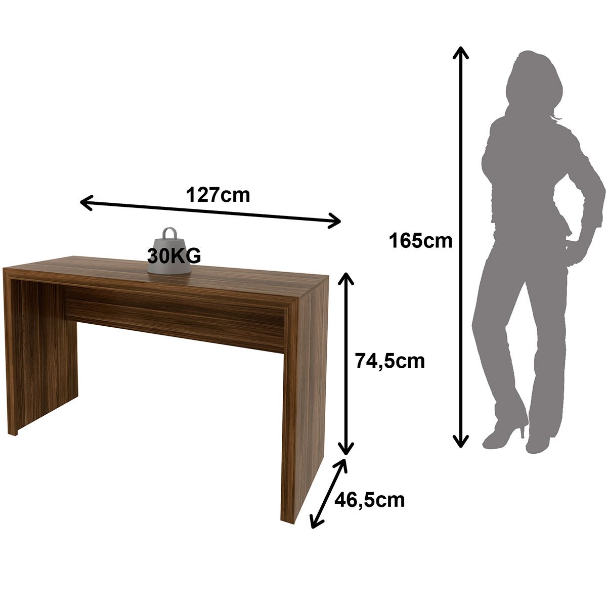 mesa para escritorio me4135 nogal2