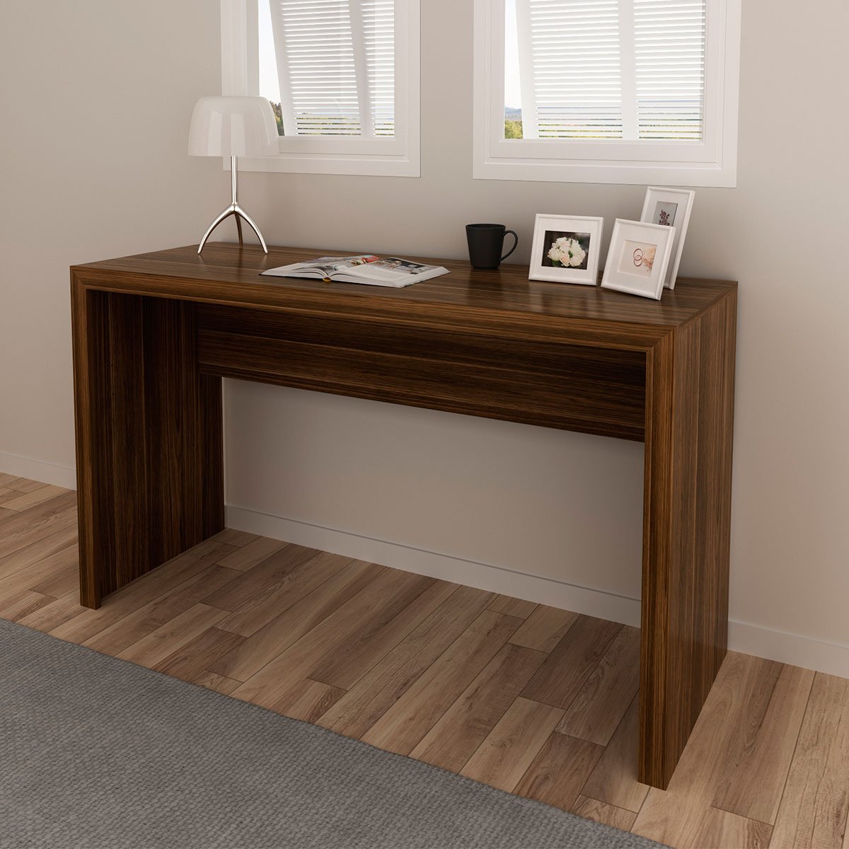 mesa para escritorio me4135 nogal3