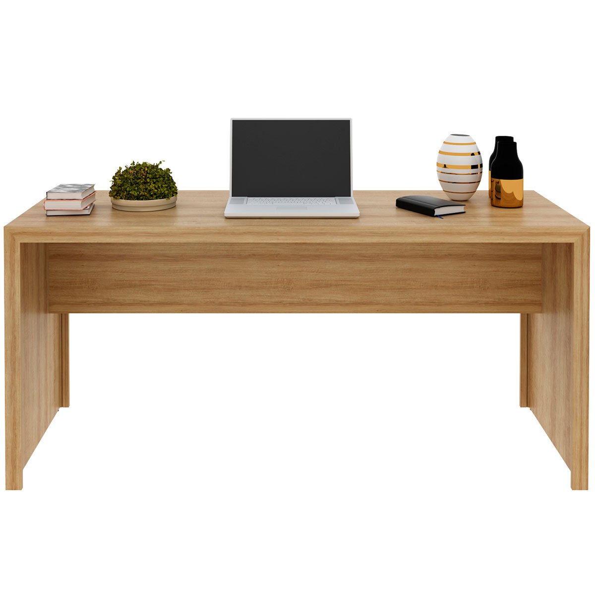 mesa para escritorio me4109 amendoa1
