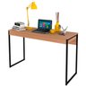 mesa para escritorio me4160 amendoa preto