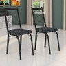 kit 2 cadeiras 143 preto mosaico silver fundo