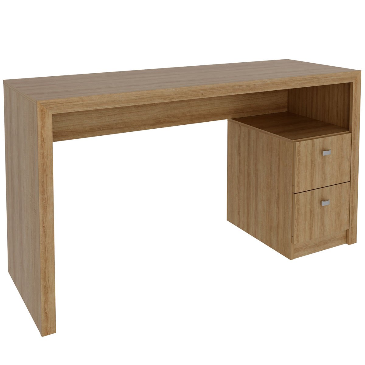 mesa para escritorio 2 gavetas me4130 amendoa2