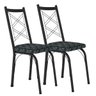 kit 2 cadeiras 143 preto mosaico silver 2