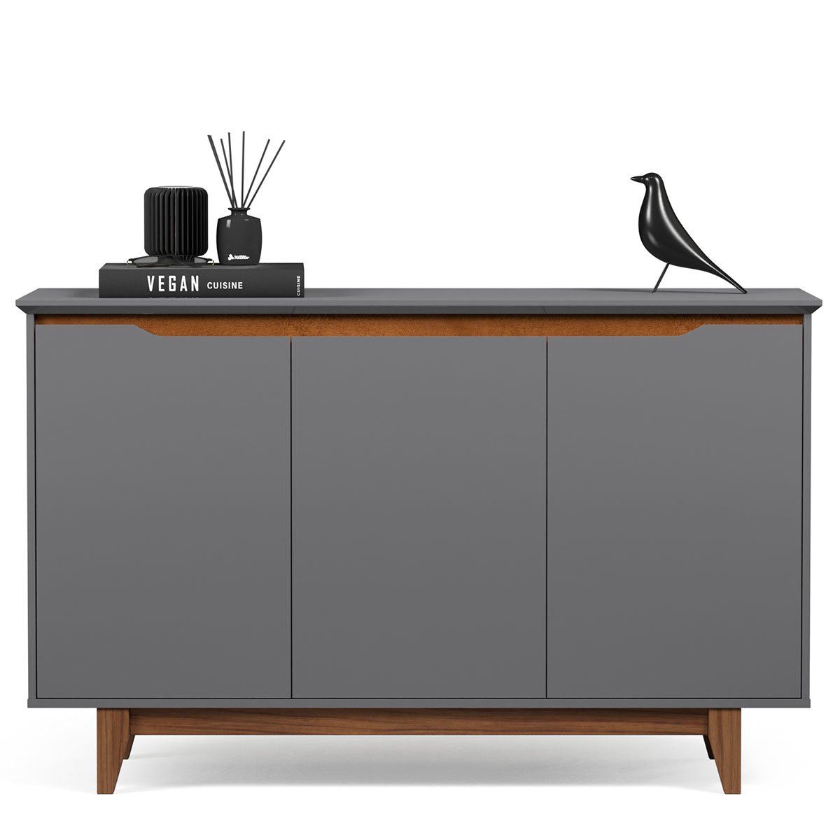 flow 3 portas cinza flex